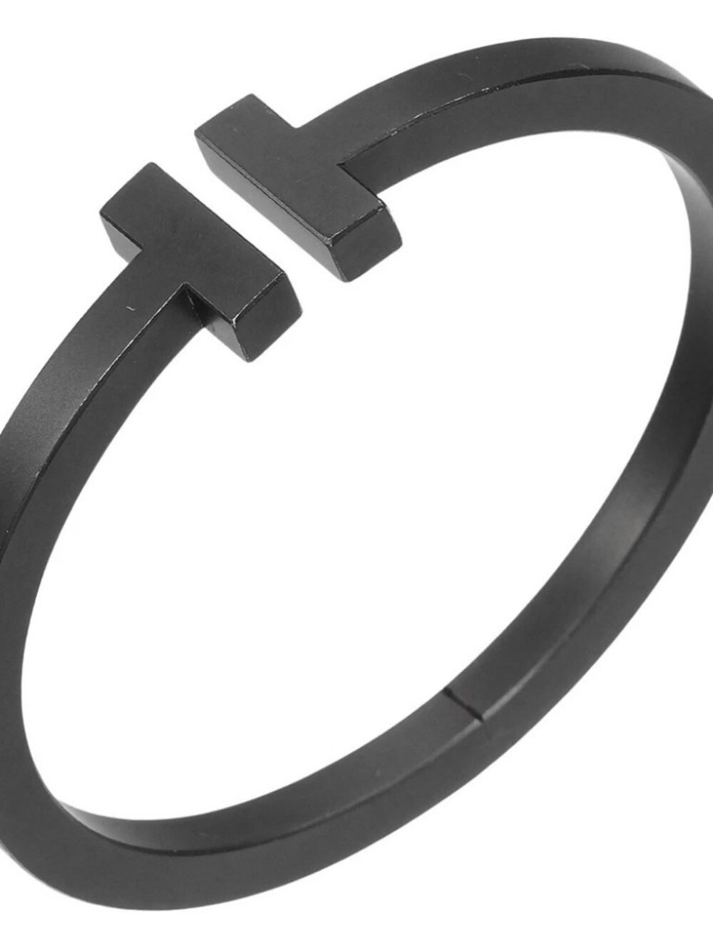 TIFFANY&Co. T square Bracelet Wrist Size6.9" Stainless Steel 20.68g Women
